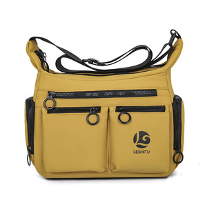 Bolso Bandolera Casual de Nailon con Dos Correas, Múltiples Bolsillos, Gran Capacidad, Correa Ajustable, Bolsos de Hombro para Mujer - Product Image 3