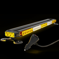 Barre lumineuse stroboscopique double face de 32 pouces Couverture 360 et flash de toit ambre/blanc Nouvel état Avertissement d'urgence