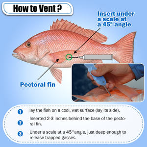 मछली पकड़ने और छोड़ने के लिए हुक हटाने के लिए हुक हटाने और छोड़ने के लिए सुरक्षित गहरे समुद्र मछली पकड़ने वाले डीहुकर के साथ मछली निर्माण उपकरण (b06) - Product Image 5