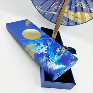 Éventail rond en bambou élégant et personnalisé avec un motif d'ange classique traditionnel, produit artisanal en bambou peint à la main - Product Image 3