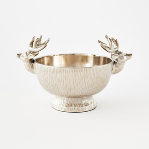 Seau à champagne classique doré en laiton, seau à glace pour mariage, refroidisseur à vin en acier inoxydable, centre de table sur piédestal, à vendre - Product Image 4