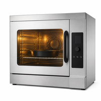 Four électrique professionnel en acier inoxydable pour boulangerie, équipement de cuisine durable, puissance 9,5 kW, garantie 1 an pour les boulangeries