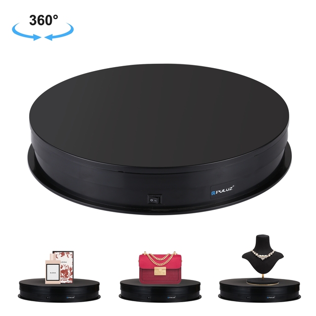 PULUZ 30cm USB Electric Rotating Turntable Display Stand Video Shooting Props Turntable for Photography