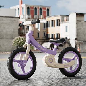 Bicicleta de Equilibrio para Niños de 12 Pulgadas con Luz, Sin Pedales, Ligera, Bicicleta de Entrenamiento para Niños Pequeños, Primera Bicicleta para Niños y Niñas de 2 a 5 Años - Product Image 1