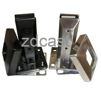 Support de verre réglable robuste en acier inoxydable duplex 2205 pour clôture de piscine
