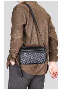 Men's <strong>Simple</strong> Mini PU Backpack Casual Clutch Crossbody Messenger <strong>Bag</strong> with <strong>Mobile</strong> Phone Compartment New Fashionable Design - Product Image 4