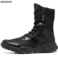 BAEWOON TB15 Bottes d'été du désert, bottes hautes amortissantes, bottes tactiques pour hommes et femmes, légères et respirantes