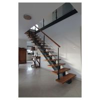 Escalier commercial Prima, escalier intérieur résidentiel, marches en bois, escalier droit, escalier en bois