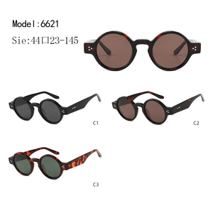 <b>Round</b> <b>Sunglasses</b> Tortoise Shell <b>Frame</b> Brown Lenses UV400 Protection Unisex Adult Retro Style Casual Wear - Product Image 3