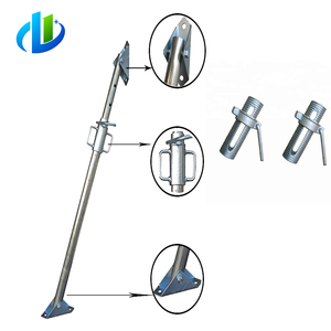 Poteaux de support réglables pour coffrage de sol <span class=keywords><strong>en</strong></span> béton, étais de construction à pousser/tirer pour échafaudages - Product Image 1