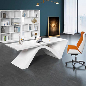 2025 gros personnalisé moderne PDG italien <span class=keywords><strong>blanc</strong></span> luxe bureau de bureau conception Simple pour une utilisation de calcul familiale - Product Image 6