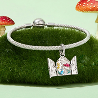 Pendentif unisexe en argent plaqué avec breloque cadenas vintage incrustée de diamants, cadeau de bijoux