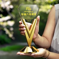Trophée commémoratif personnalisé pour champion de ventes, récompense pour employé exceptionnel, fabrication en Chine