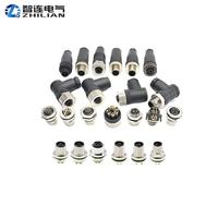 Câble adaptateur connecteur mâle/femelle étanche IP68 pour batterie automobile en cuivre, 2-12 broches, M23/M16/M12/M8/M5 (12-250V 1.5-20A)