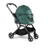 Poussette de luxe pour animaux de compagnie pour chiens de taille moyenne Panier pour chien pliable détachable pour voyage et transport Transporteurs pour animaux de compagnie de qualité supérieure et produit de voyage