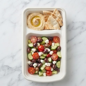 Barquettes à deux compartiments écologiques jetables en bagasse de canne à sucre pour les fêtes et les événements de restauration - Product Image 1