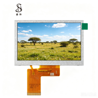 BOE 4,3 Zoll TFT IPS LCD-Bildschirm LCM-Panel 800x480 Auflösung RGB 40PIN SPI/MIPi I2C LED-Hintergrundbeleuchtung 1000 Nits ST7262 Treiber-IC