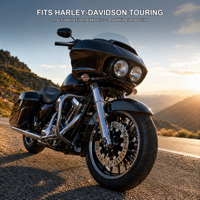 Disque de frein avant pour Harley Touring, 11,8 pouces, Road King Street Glide, acier inoxydable 2Cr13, neuf, directement de l'usine