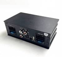 Amplificateur DSP universel SUN-RISE à 4 canaux en alliage d'aluminium, haute puissance 12V 200W, Plug-and-Play, audio adapté à la plupart des modèles de voitures