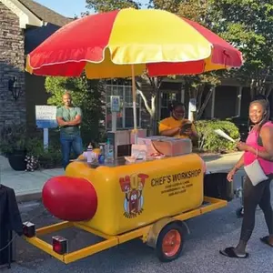 Ce Goedgekeurde Commerciële Gebruikte Hotdog Standwagen