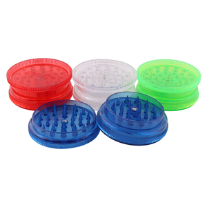 Moulins à herbes Futeng en acrylique, couleurs assorties, 60 mm, 3 couches, pour épices, accessoires portables pour fumeurs, vente en gros - Product Image 2