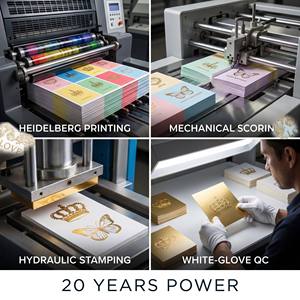 Cartes de vœux couleur macaron de qualité supérieure, cartes d'anniversaire personnalisées en gros, dorure <span class=keywords><strong>à</strong></span> chaud, directement de l'usine - Product Image 3
