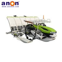 Prix ANON de la planteuse de riz 4 rangées à vendre Machinerie agricole Transplanteuse de riz de type marche 6 rangées