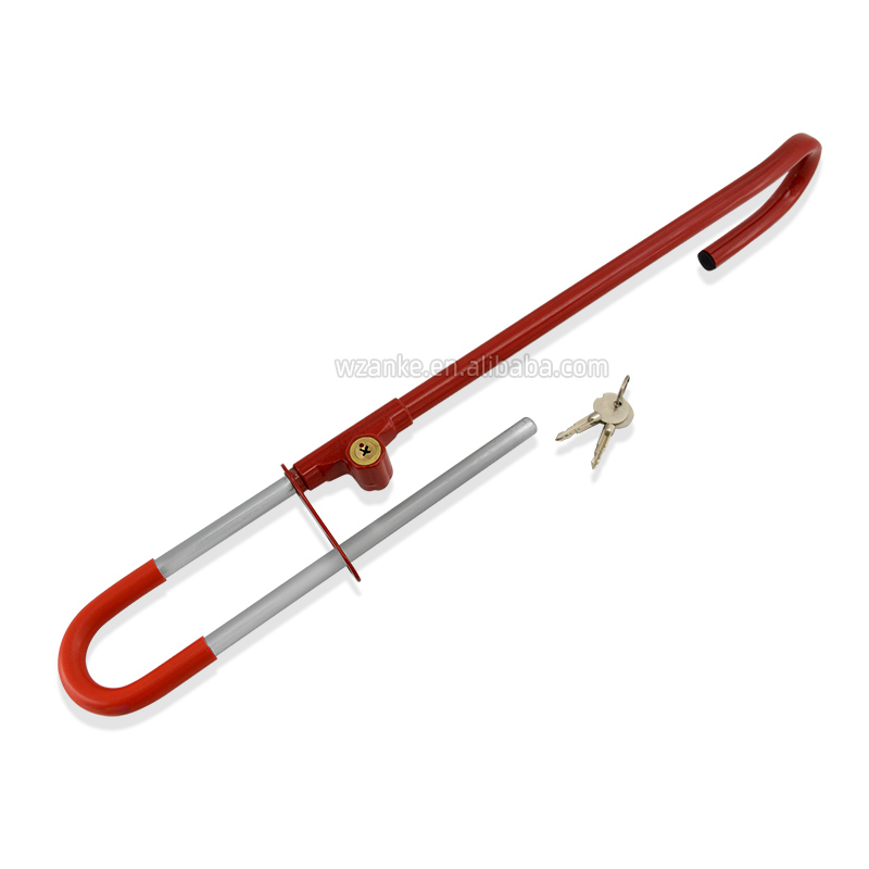ANKE AK6018-1 Double Hook T-Bar Steering Wheel Lock - Factory Wholesale Car Security