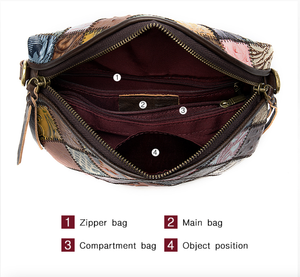 Andong Shoulder Sling <b>Bag</b> for Women Girls Genuine Cow <b>Leather</b> New Elegant Ladies Casual Small <b>Phone</b> Pocket <b>Bags</b> Retro Classic - Product Image 4