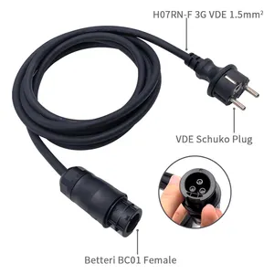Betteri BC01 Buchse femelle Betteri câble H07RN-F VDE Schuko prise <span class=keywords><strong>Hoymiles</strong></span> <span class=keywords><strong>Micro</strong></span> <span class=keywords><strong>onduleur</strong></span> - Product Image 6