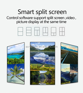 Quảng Cáo chơi thiết bị màn hình trong nhà màu đen <span class=keywords><strong>LCD</strong></span> quảng cáo thương mại RK3288 SDK cáp điện Android Poster kỹ thuật số, màn hình cảm ứng - Product Image 2