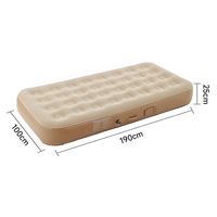 Lit à coussin d'air automatique, matelas paresseux, épaissi, surélevé, pour le sol, le camping, portable, gonflable, personnalisable, en PVC