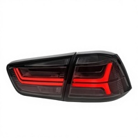 Luces Traseras LED para Mitsubishi Lancer EVO 2008-2018, Color Rojo Ahumado, Secuenciales, Impermeables, con Intermitentes de Diseño Dragón, Nuevas