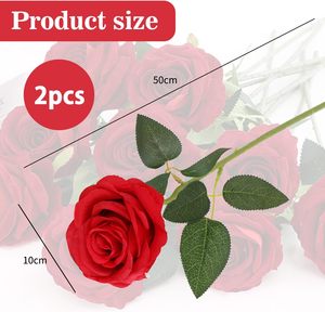 Roses artificielles en latex en gros, fleurs au toucher réel pour la décoration de mariage, centre de table - Product Image 2