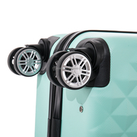 Vente en gros valise unisexe 20 24 28 pouces sac à roulettes en ABS ensemble de bagages de voyage 3 pièces