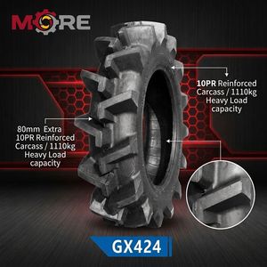 ยางรถไถนา New Guoxin 9.5-24 R-1 แบบไบแอส 10PR พร้อมยางใน ลายดอกลึก ยึดเกาะดีเยี่ยม สำหรับเปลี่ยนใช้ในพื้นที่โคลน - Product Image 2