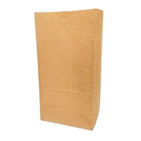 Sac en papier kraft Solution épaissie à emporter et de stockage résistante à l'huile Sac de petit-déjeuner jetable pour hamburger