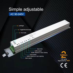 Doortec DTSC1000 отель торговый центр автоматический телескопический коммерческий алюминиевый сплав рама из закаленного стекла раздвижная дверь - Product Image 3