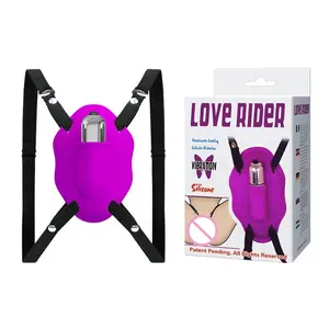 Tình yêu Rider 10 Tần số rung Silicone dây đeo trên cho phụ nữ thủ dâm quan hệ tình dục đồ chơi âm vật rung trứng G-string masturbator