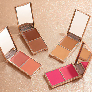 Oferta Especial: Nuevo Colorete en Polvo de Lujo en Tono Rosa Nude Dorado, Mate, Hidratante, Crema Contorno 2 en 1 para Mejillas - Product Image 6