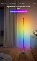 Nueva Lámpara de Pie Modular RGB con Cambio de Color, Luz Ambiental LED Modular de Tres Secciones Activada por Sonido, Luz de Ritmo Musical para Esquinas