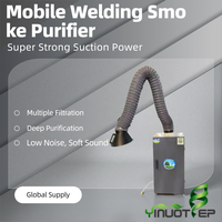 Purificateur de fumée de soudage électrique mobile à bras unique, équipement industriel d'élimination des fumées et des poussières de soudage