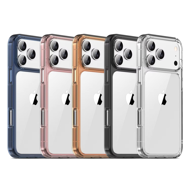 Shockproof Transparent Clear Acrylic Cell Phone Cases for Iphone 17 16 15 14 Pro Max Phone Cover