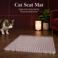 Tapis anti-chats en PET écologique, dissuasif physique pour chats, accessoires de lutte contre les nuisibles d'intérieur