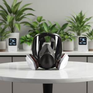 Masker Gas Full Face CF6800 <span class=keywords><strong>Respirator</strong></span> yang Dapat Digunakan Kembali dengan Filter yang Dapat Diganti untuk Perlindungan dari Semprotan Cat, Bahan Kimia, Pestisida, dan Debu - Product Image 1