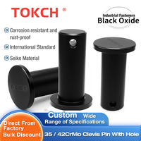 Custom 35CrMo 42CrMo Alloy Steel Clevis Pin Black Oxide Pin With Hole High Strength Fastener for Agricultural Machinery