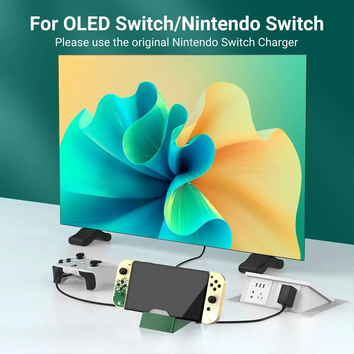 อะแดปเตอร์สวิตช์แบบพกพาฮับ TYPE-C มินิเกม3 in 1พร้อม4K HDMI/USB3.0 /PD อินเตอร์เฟซสำหรับ Nintendo SWITCH /oled Samsung S