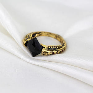 Bague Wowei Vintage en cristal taille ovale, Horcrux de Lord Voldemort, Pierre de la Résurrection, Marvolo Gaunt, Les Reliques de la Mort, Fiançailles - Product Image 5