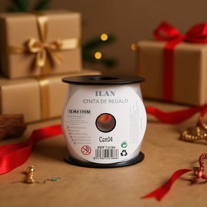 Nastro Regalo Ilan 1Cm X 100M Bianco Per Confezioni - Product Image 2