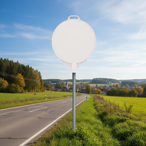 Panneau de signalisation routière rond de 38 cm, conçu sur mesure - Product Image 3